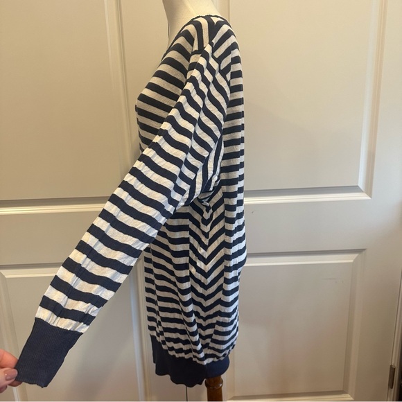 DAY BIRGER ET MIKKELSEN Navy and White Striped Sweater Dress - Picture 4 of 6